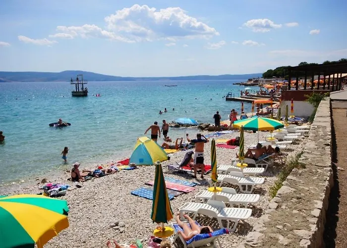 Apartment In With Sea View, Balcony, Air Conditioning, Wi-fi Novi Vinodolski